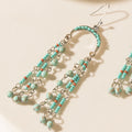 Twin Oasis Drop Earrings in Ocean Blue