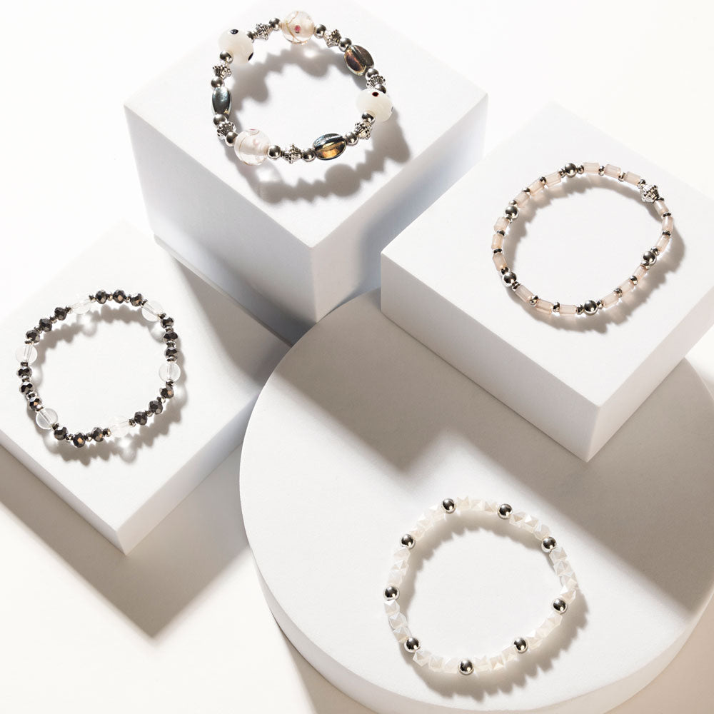 Ashen Aura Bracelet in Frost Grey