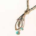 Bullseye Moonstone Necklace in Ghost Blue